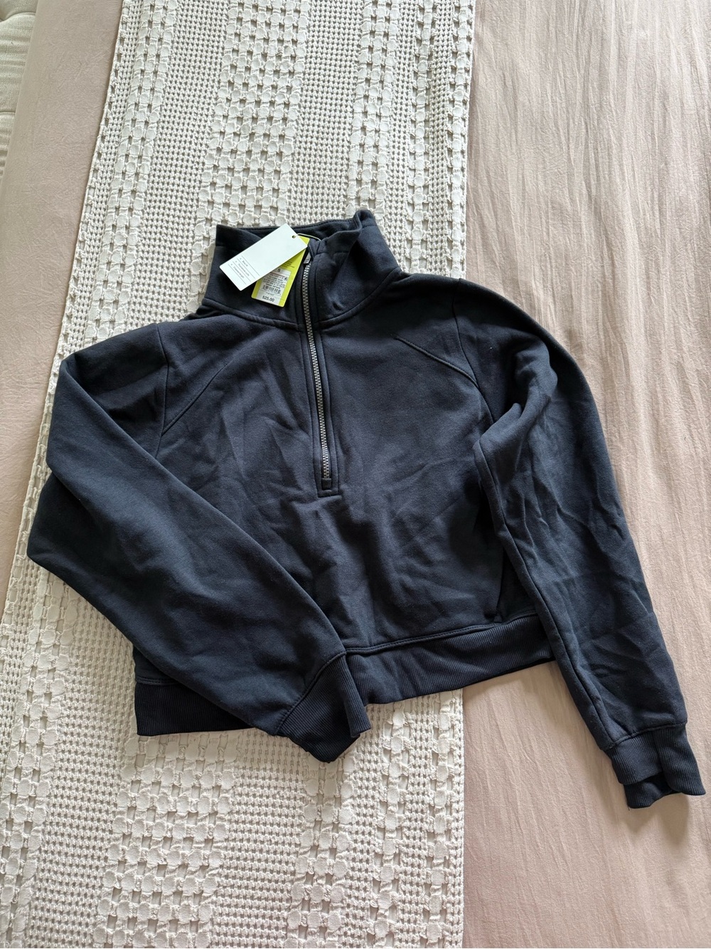 NEW all in motion Black Half-Zip Sweatshirt Size S